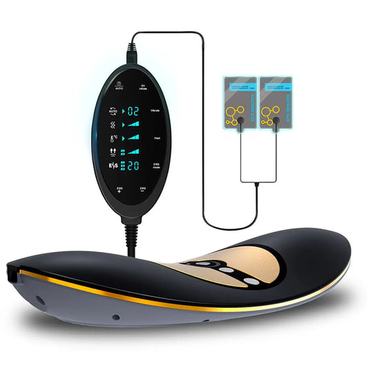 Smart Electric Wire Intelligent Massage Pillow Portable Relaxing Manual Heated High Quality Full Body Waist Massager - Trending's Arena Beauty Smart Electric Wire Intelligent Massage Pillow Portable Relaxing Manual Heated High Quality Full Body Waist Massager Body Slimmer Black-gold-US