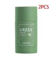 Cleansing Green Tea Mask Clay Stick Oil Control Anti-Acne Whitening Seaweed Mask Skin Care - Trending's Arena Beauty Cleansing Green Tea Mask Clay Stick Oil Control Anti-Acne Whitening Seaweed Mask Skin Care Skin Care A-2pcs