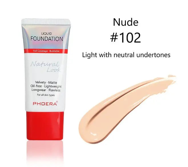 Matte, Silky, Tube Liquid Foundation, Ladies Products - Trending's Arena Beauty Matte, Silky, Tube Liquid Foundation, Ladies Products FACE 102-Nude