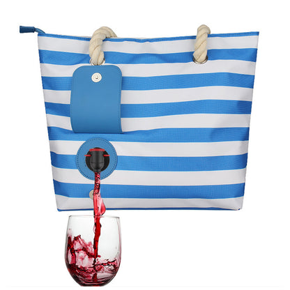 Wine Bag Insulated Portable Picnic Hand-held Beach Red Wine Bag