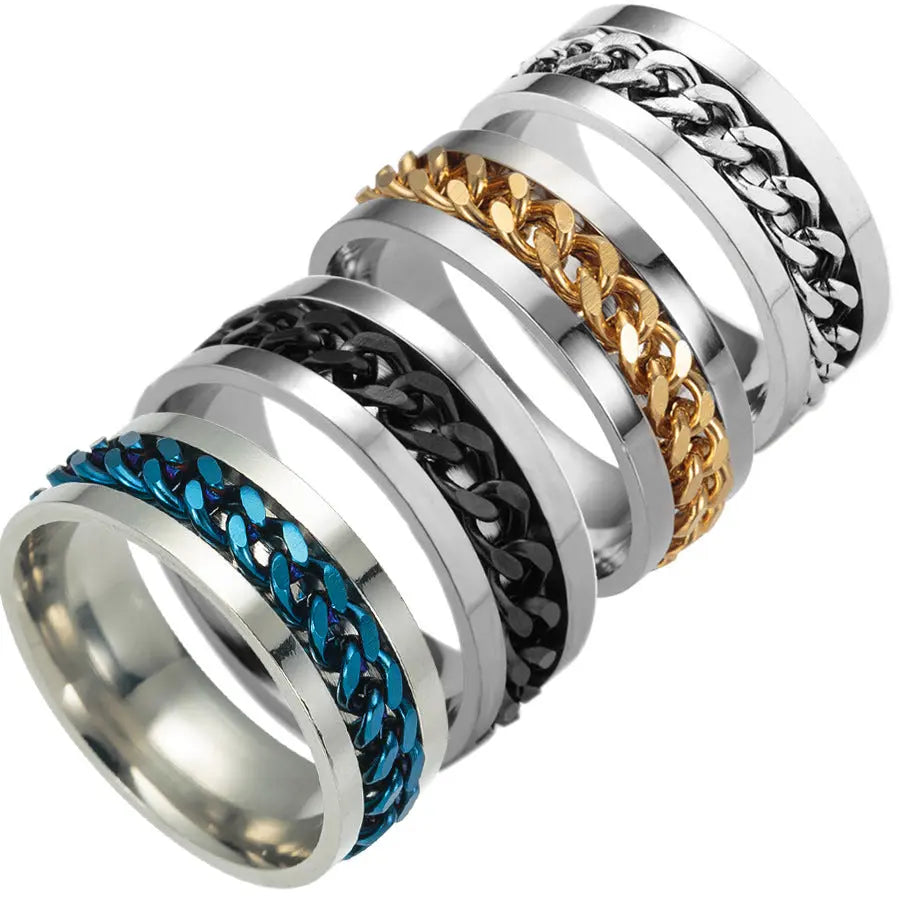 Stainless Steel Spinner Ring Beer Corkscrew Artifact Fashion Simple Heterosexual Rings Casual Men And Women Jewelry Bague Femme - Trending's Arena Beauty Stainless Steel Spinner Ring Beer Corkscrew Artifact Fashion Simple Heterosexual Rings Casual Men And Women Jewelry Bague Femme Hand & Arm Products 