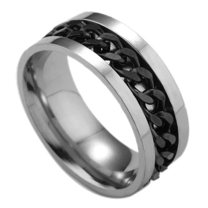 Stainless Steel Spinner Ring Beer Corkscrew Artifact Fashion Simple Heterosexual Rings Casual Men And Women Jewelry Bague Femme - Trending's Arena Beauty Stainless Steel Spinner Ring Beer Corkscrew Artifact Fashion Simple Heterosexual Rings Casual Men And Women Jewelry Bague Femme Hand & Arm Products Black-No.9