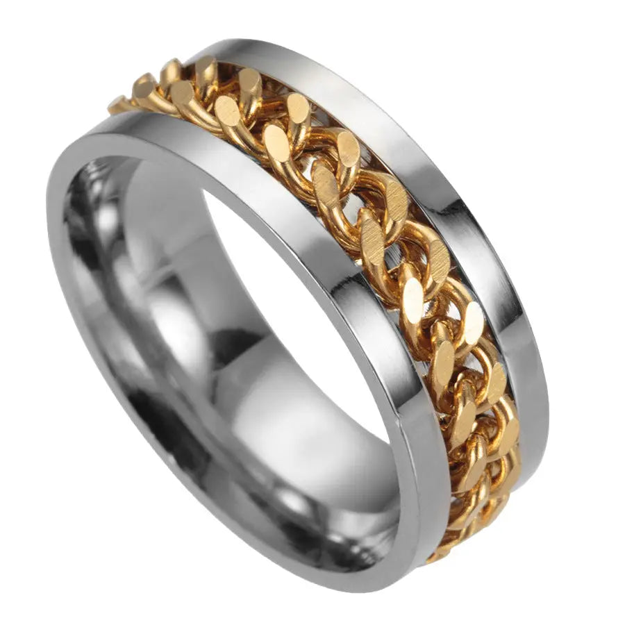 Stainless Steel Spinner Ring Beer Corkscrew Artifact Fashion Simple Heterosexual Rings Casual Men And Women Jewelry Bague Femme - Trending's Arena Beauty Stainless Steel Spinner Ring Beer Corkscrew Artifact Fashion Simple Heterosexual Rings Casual Men And Women Jewelry Bague Femme Hand & Arm Products Gold-No.9