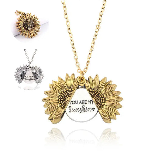 You Are My Sunshine Sunflower Necklace Women Men - Trending's Arena Beauty You Are My Sunshine Sunflower Necklace Women Men Electronics Facial & Neck 