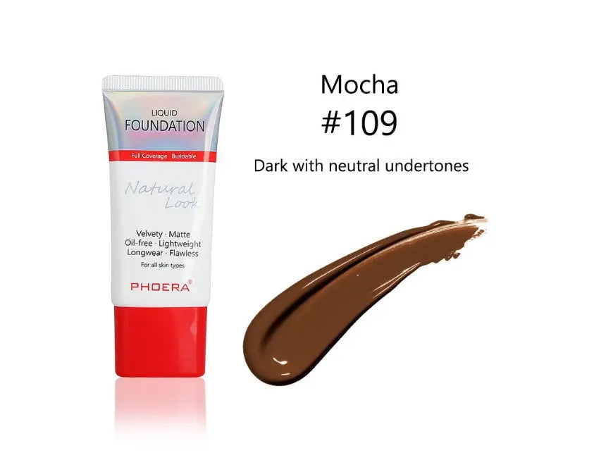 Matte, Silky, Tube Liquid Foundation, Ladies Products - Trending's Arena Beauty Matte, Silky, Tube Liquid Foundation, Ladies Products FACE 109-Mocha