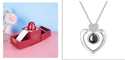 Hot Valentine's Day Gifts Metal Rose Jewelry Gift Box Necklace For Wedding Girlfriend Necklace Gifts - Trending's Arena Beauty Hot Valentine's Day Gifts Metal Rose Jewelry Gift Box Necklace For Wedding Girlfriend Necklace Gifts Electronics Facial & Neck Set3