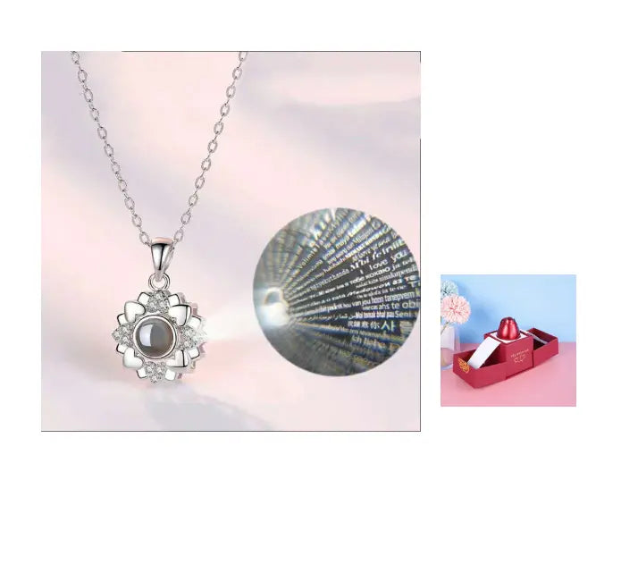 Hot Valentine's Day Gifts Metal Rose Jewelry Gift Box Necklace For Wedding Girlfriend Necklace Gifts - Trending's Arena Beauty Hot Valentine's Day Gifts Metal Rose Jewelry Gift Box Necklace For Wedding Girlfriend Necklace Gifts Electronics Facial & Neck Silver-set-F