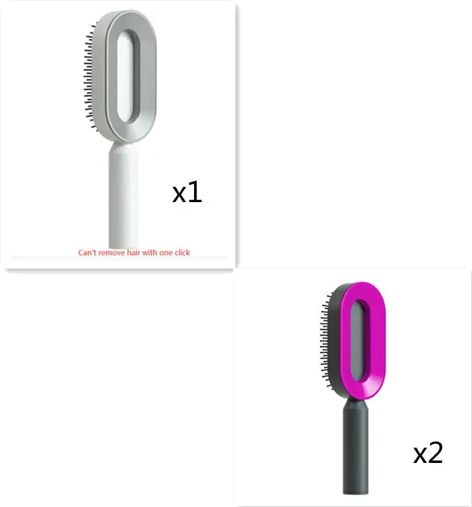 Self Cleaning Hair Brush For Women One-key Cleaning Hair Loss Airbag Massage Scalp Comb Anti-Static Hairbrush - Trending's Arena Beauty Self Cleaning Hair Brush For Women One-key Cleaning Hair Loss Airbag Massage Scalp Comb Anti-Static Hairbrush FACE Set4