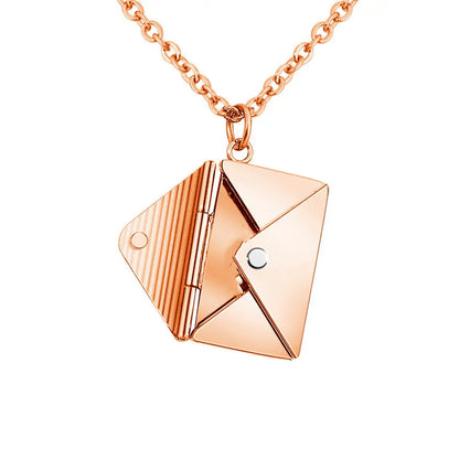 Fashion Jewelry Envelop Necklace Women Lover Letter Pendant Best Gifts For Girlfriend - Trending's Arena Beauty Fashion Jewelry Envelop Necklace Women Lover Letter Pendant Best Gifts For Girlfriend Electronics Facial & Neck Rose-Gold