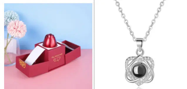 Hot Valentine's Day Gifts Metal Rose Jewelry Gift Box Necklace For Wedding Girlfriend Necklace Gifts - Trending's Arena Beauty Hot Valentine's Day Gifts Metal Rose Jewelry Gift Box Necklace For Wedding Girlfriend Necklace Gifts Electronics Facial & Neck Set2