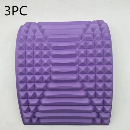 Back Stretcher Pillow Neck Lumbar Support Massager For Neck Waist Back Sciatica Herniated Disc Pain Relief Massage Relaxation - Trending's Arena Beauty Back Stretcher Pillow Neck Lumbar Support Massager For Neck Waist Back Sciatica Herniated Disc Pain Relief Massage Relaxation Body Slimmer Purple-3PC