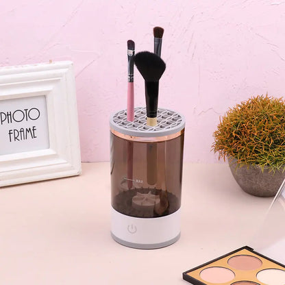 Women Eye Shadow Brush Cleaning Tool Portable Electric Makeup Brush Cleaner Machine With USB Charging Automatic Cosmetic Brush - Trending's Arena Beauty Women Eye Shadow Brush Cleaning Tool Portable Electric Makeup Brush Cleaner Machine With USB Charging Automatic Cosmetic Brush Eye Products 