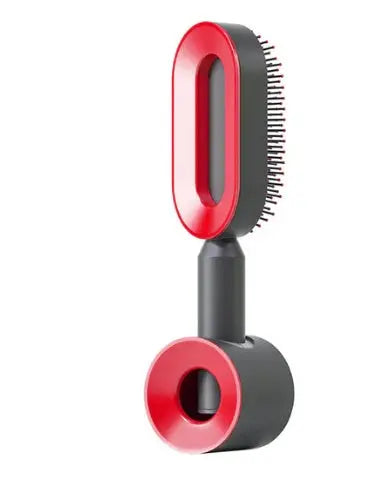 Self Cleaning Hair Brush For Women One-key Cleaning Hair Loss Airbag Massage Scalp Comb Anti-Static Hairbrush - Trending's Arena Beauty Self Cleaning Hair Brush For Women One-key Cleaning Hair Loss Airbag Massage Scalp Comb Anti-Static Hairbrush FACE Hollowed-out-red-suit