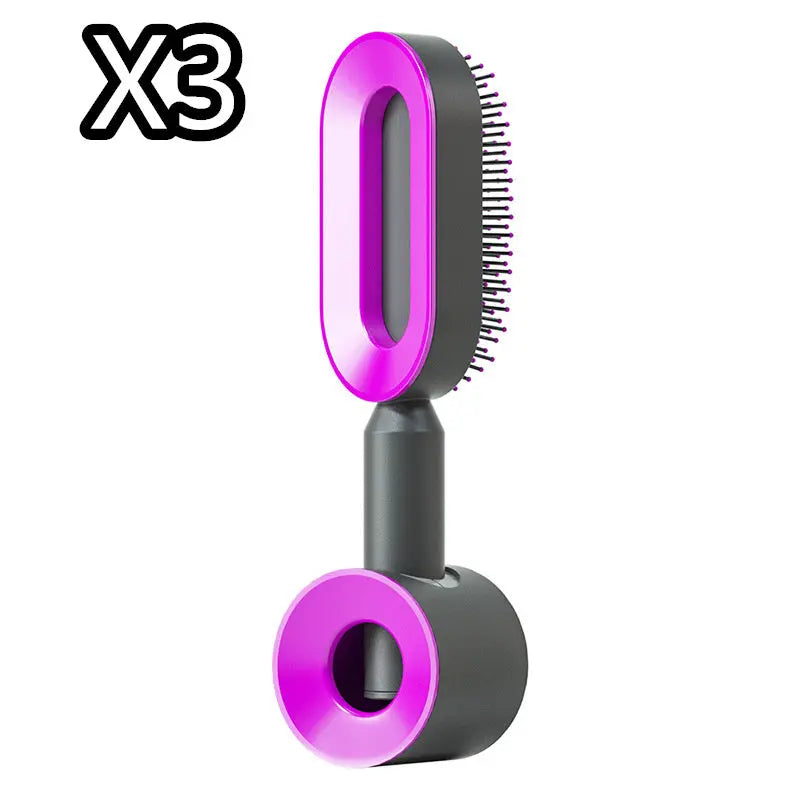 Self Cleaning Hair Brush For Women One-key Cleaning Hair Loss Airbag Massage Scalp Comb Anti-Static Hairbrush - Trending's Arena Beauty Self Cleaning Hair Brush For Women One-key Cleaning Hair Loss Airbag Massage Scalp Comb Anti-Static Hairbrush FACE Set8