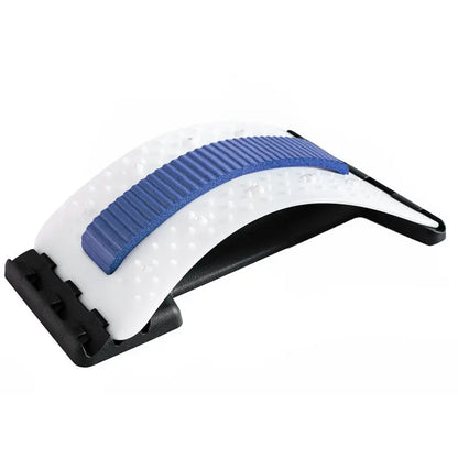 Back Stretcher Adjustable Back Cracker Massage Waist Neck Fitness Lumbar Cervical Spine Support Pain Relief - Trending's Arena Beauty Back Stretcher Adjustable Back Cracker Massage Waist Neck Fitness Lumbar Cervical Spine Support Pain Relief Body Slimmer Blue-and-white-Magnetotherapy