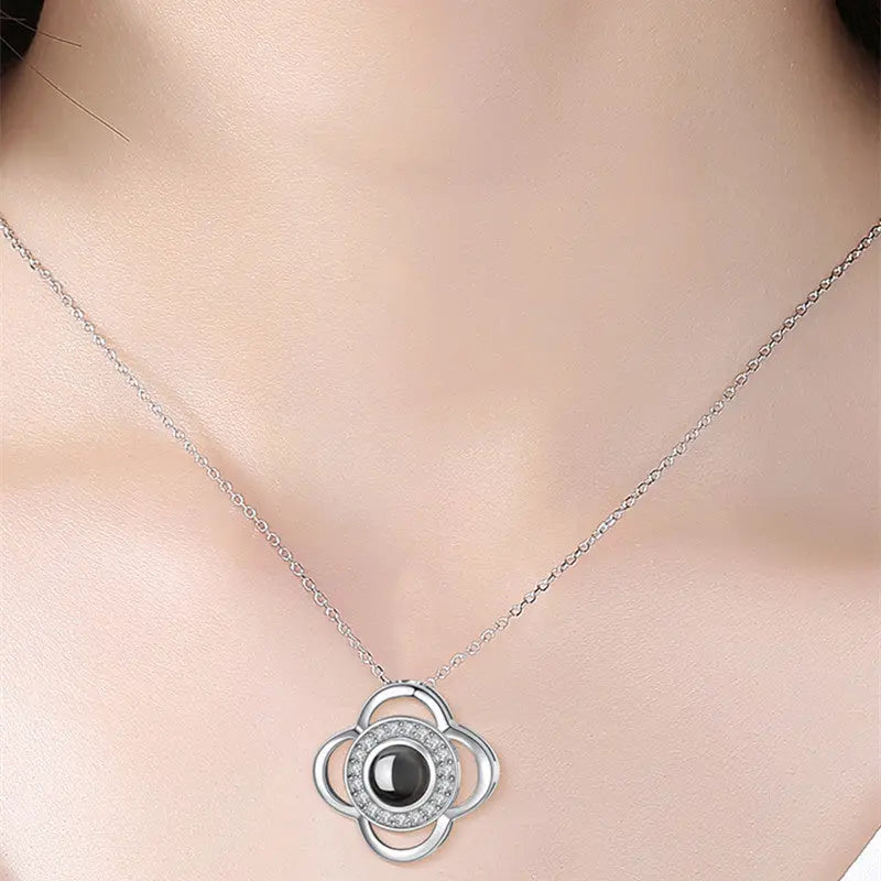 Hot Valentine's Day Gifts Metal Rose Jewelry Gift Box Necklace For Wedding Girlfriend Necklace Gifts - Trending's Arena Beauty Hot Valentine's Day Gifts Metal Rose Jewelry Gift Box Necklace For Wedding Girlfriend Necklace Gifts Electronics Facial & Neck Silver-C