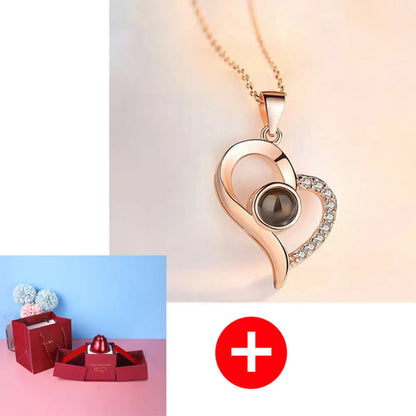 Hot Valentine's Day Gifts Metal Rose Jewelry Gift Box Necklace For Wedding Girlfriend Necklace Gifts - Trending's Arena Beauty Hot Valentine's Day Gifts Metal Rose Jewelry Gift Box Necklace For Wedding Girlfriend Necklace Gifts Electronics Facial & Neck Necklace-set-B