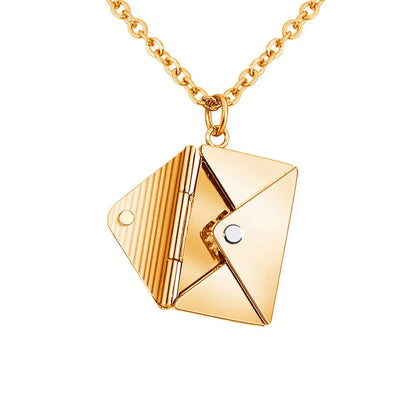 Fashion Jewelry Envelop Necklace Women Lover Letter Pendant Best Gifts For Girlfriend - Trending's Arena Beauty Fashion Jewelry Envelop Necklace Women Lover Letter Pendant Best Gifts For Girlfriend Electronics Facial & Neck Gold