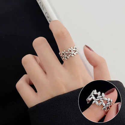 S925 Silver Geometric Double-layer Ring Women&#039;s Retro Fashion Elegant Simple Open Ring Hip-hop Finger Ring Trendy - Trending's Arena Beauty S925 Silver Geometric Double-layer Ring Women&#039;s Retro Fashion Elegant Simple Open Ring Hip-hop Finger Ring Trendy Hand & Arm Products JZ8072-The-opening-is-adjustable