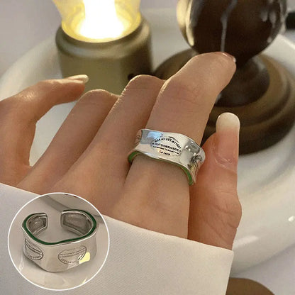 S925 Silver Geometric Double-layer Ring Women&#039;s Retro Fashion Elegant Simple Open Ring Hip-hop Finger Ring Trendy - Trending's Arena Beauty S925 Silver Geometric Double-layer Ring Women&#039;s Retro Fashion Elegant Simple Open Ring Hip-hop Finger Ring Trendy Hand & Arm Products JZ6280-The-opening-is-adjustable
