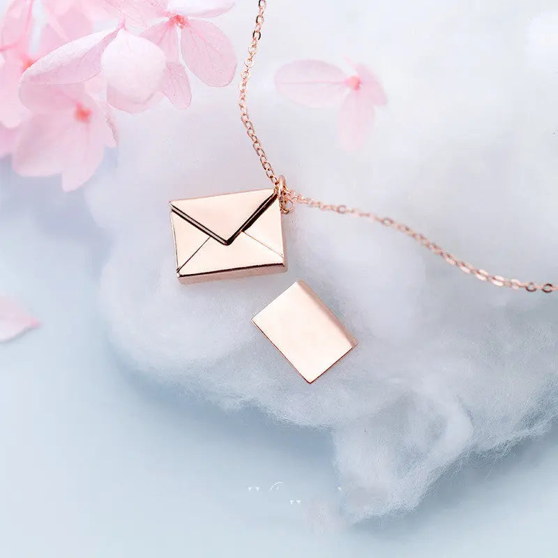 Fashion Jewelry Envelop Necklace Women Lover Letter Pendant Best Gifts For Girlfriend - Trending's Arena Beauty Fashion Jewelry Envelop Necklace Women Lover Letter Pendant Best Gifts For Girlfriend Electronics Facial & Neck 