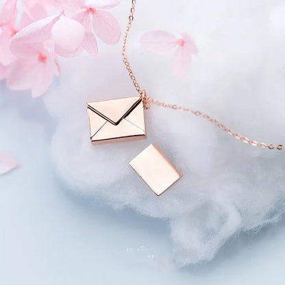 Fashion Jewelry Envelop Necklace Women Lover Letter Pendant Best Gifts For Girlfriend - Trending's Arena Beauty Fashion Jewelry Envelop Necklace Women Lover Letter Pendant Best Gifts For Girlfriend Electronics Facial & Neck 