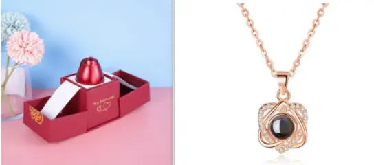 Hot Valentine's Day Gifts Metal Rose Jewelry Gift Box Necklace For Wedding Girlfriend Necklace Gifts - Trending's Arena Beauty Hot Valentine's Day Gifts Metal Rose Jewelry Gift Box Necklace For Wedding Girlfriend Necklace Gifts Electronics Facial & Neck Set1