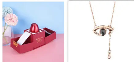 Hot Valentine's Day Gifts Metal Rose Jewelry Gift Box Necklace For Wedding Girlfriend Necklace Gifts - Trending's Arena Beauty Hot Valentine's Day Gifts Metal Rose Jewelry Gift Box Necklace For Wedding Girlfriend Necklace Gifts Electronics Facial & Neck Set4