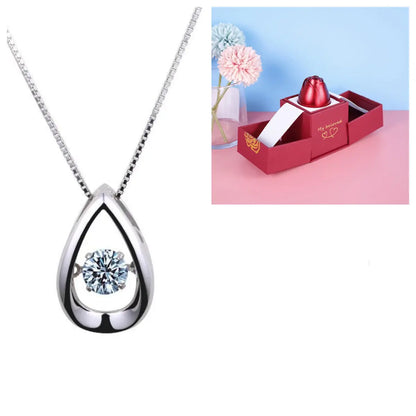 Hot Valentine's Day Gifts Metal Rose Jewelry Gift Box Necklace For Wedding Girlfriend Necklace Gifts - Trending's Arena Beauty Hot Valentine's Day Gifts Metal Rose Jewelry Gift Box Necklace For Wedding Girlfriend Necklace Gifts Electronics Facial & Neck Necklace-set-H
