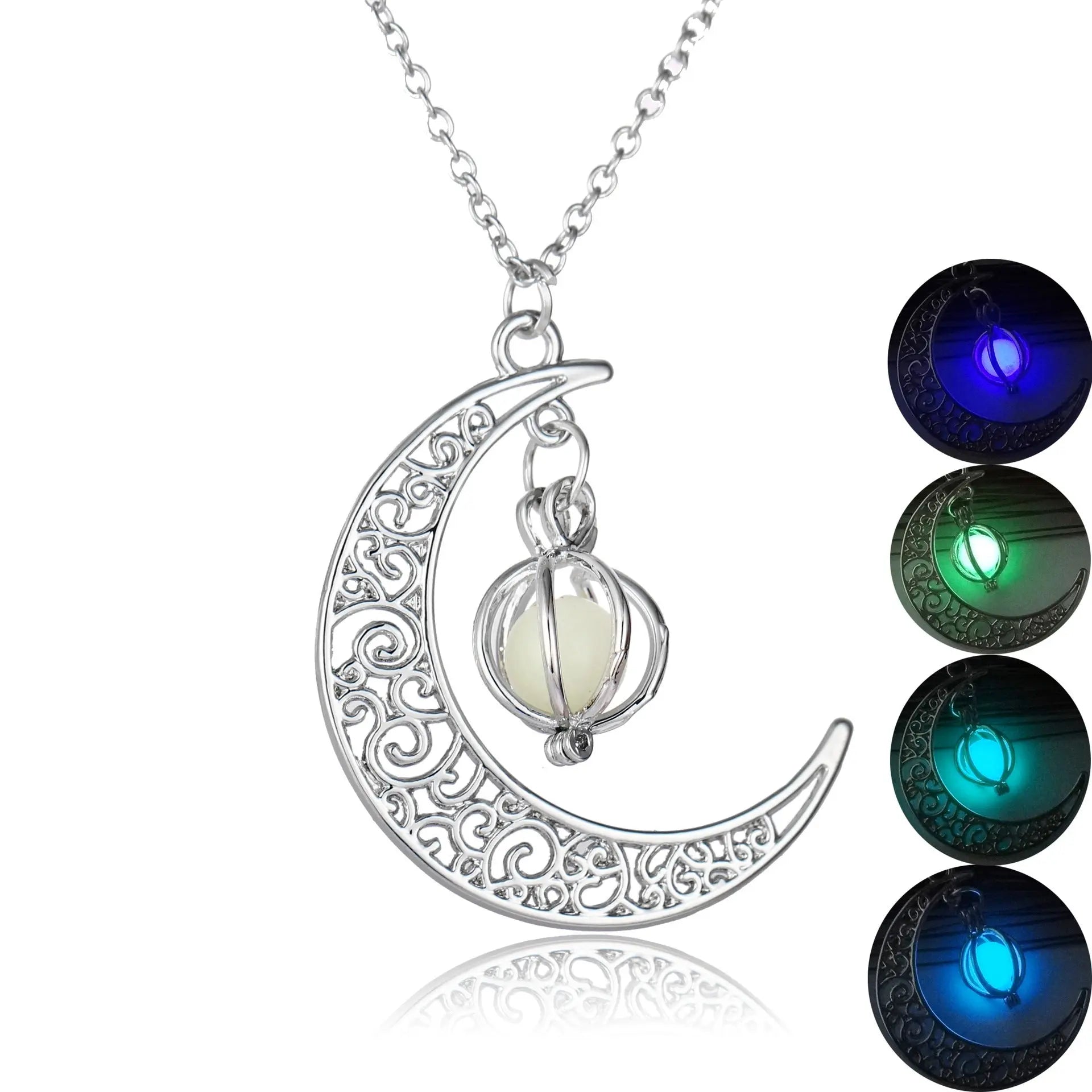 Fashion Moon Natural Glowing Stone Healing Necklace Women Gift Charm Luminous Pendant Necklace Jewelry - Trending's Arena Beauty Fashion Moon Natural Glowing Stone Healing Necklace Women Gift Charm Luminous Pendant Necklace Jewelry Electronics Facial & Neck 