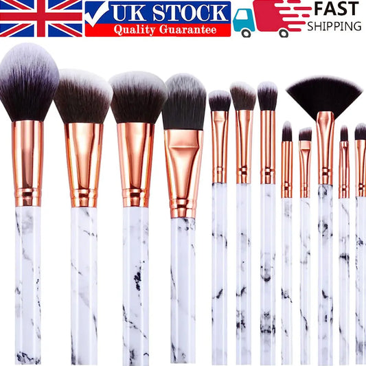 Makeup Brushes  Professional 12Pcs Marble Make Up Brushes Set - Trending's Arena Beauty Makeup Brushes  Professional 12Pcs Marble Make Up Brushes Set FACE 12pcs