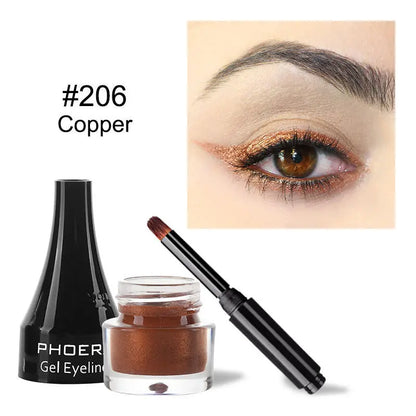 PHOERA Ten Color Eyeliner Eyeliner - Trending's Arena Beauty PHOERA Ten Color Eyeliner Eyeliner Eye Lash 206Copper