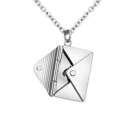 Fashion Jewelry Envelop Necklace Women Lover Letter Pendant Best Gifts For Girlfriend - Trending's Arena Beauty Fashion Jewelry Envelop Necklace Women Lover Letter Pendant Best Gifts For Girlfriend Electronics Facial & Neck Silver