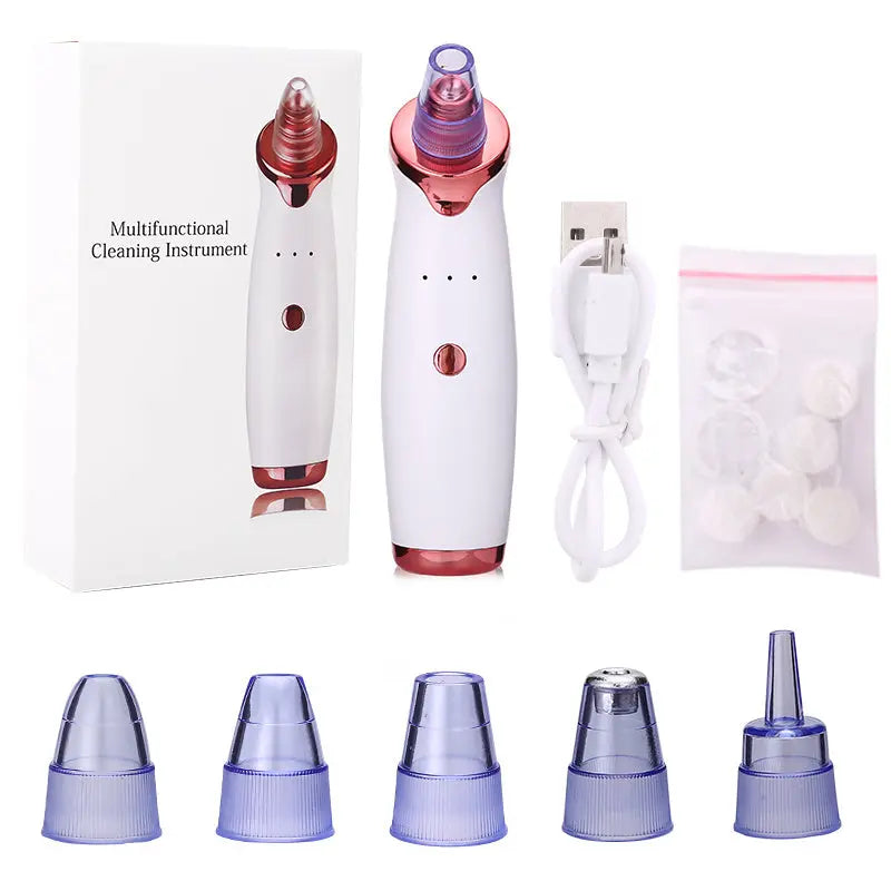Blackhead Remover Instrument Black Dot Remover Acne Vacuum Suction Face Clean Black Head Pore Cleaning Beauty Skin Care Tool - Trending's Arena Beauty Blackhead Remover Instrument Black Dot Remover Acne Vacuum Suction Face Clean Black Head Pore Cleaning Beauty Skin Care Tool Electronics Facial & Neck 