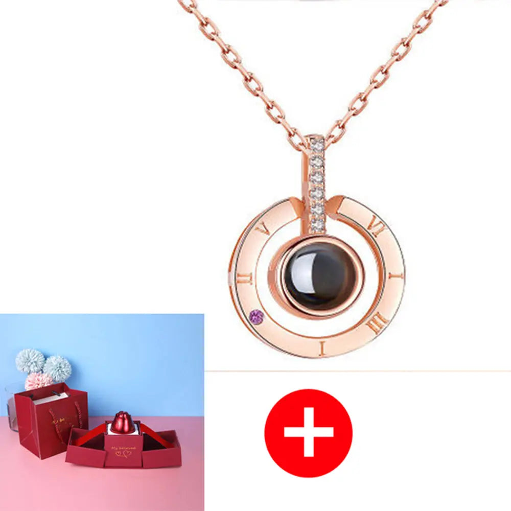 Hot Valentine's Day Gifts Metal Rose Jewelry Gift Box Necklace For Wedding Girlfriend Necklace Gifts - Trending's Arena Beauty Hot Valentine's Day Gifts Metal Rose Jewelry Gift Box Necklace For Wedding Girlfriend Necklace Gifts Electronics Facial & Neck Necklace-set-A