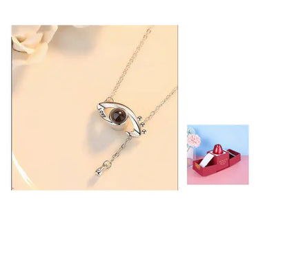 Hot Valentine's Day Gifts Metal Rose Jewelry Gift Box Necklace For Wedding Girlfriend Necklace Gifts - Trending's Arena Beauty Hot Valentine's Day Gifts Metal Rose Jewelry Gift Box Necklace For Wedding Girlfriend Necklace Gifts Electronics Facial & Neck Silver-set-E
