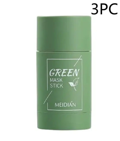 Cleansing Green Tea Mask Clay Stick Oil Control Anti-Acne Whitening Seaweed Mask Skin Care - Trending's Arena Beauty Cleansing Green Tea Mask Clay Stick Oil Control Anti-Acne Whitening Seaweed Mask Skin Care Skin Care A-3PC