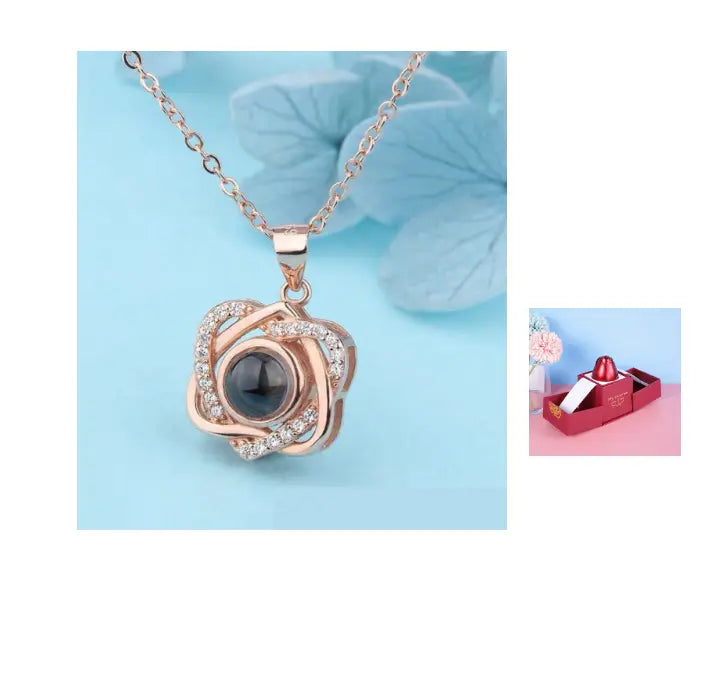 Hot Valentine's Day Gifts Metal Rose Jewelry Gift Box Necklace For Wedding Girlfriend Necklace Gifts - Trending's Arena Beauty Hot Valentine's Day Gifts Metal Rose Jewelry Gift Box Necklace For Wedding Girlfriend Necklace Gifts Electronics Facial & Neck Necklace-set-G