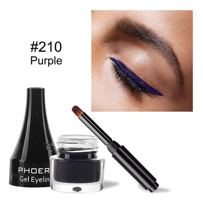 PHOERA Ten Color Eyeliner Eyeliner - Trending's Arena Beauty PHOERA Ten Color Eyeliner Eyeliner Eye Lash 210Purple