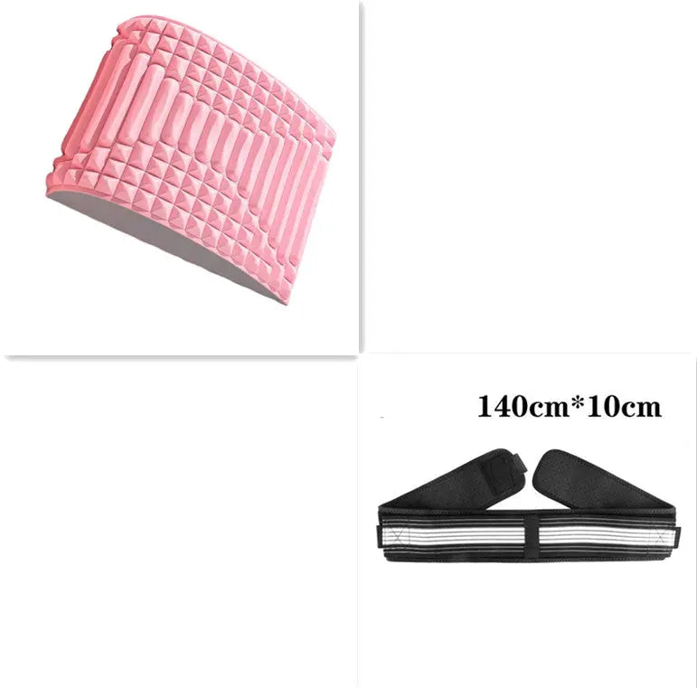 Back Stretcher Pillow Neck Lumbar Support Massager For Neck Waist Back Sciatica Herniated Disc Pain Relief Massage Relaxation - Trending's Arena Beauty Back Stretcher Pillow Neck Lumbar Support Massager For Neck Waist Back Sciatica Herniated Disc Pain Relief Massage Relaxation Body Slimmer Pink-SetB