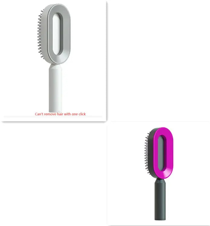 Self Cleaning Hair Brush For Women One-key Cleaning Hair Loss Airbag Massage Scalp Comb Anti-Static Hairbrush - Trending's Arena Beauty Self Cleaning Hair Brush For Women One-key Cleaning Hair Loss Airbag Massage Scalp Comb Anti-Static Hairbrush FACE Set1