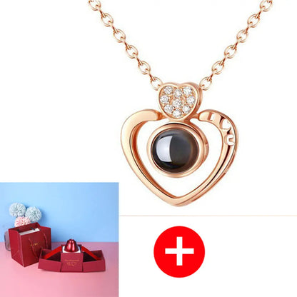 Hot Valentine's Day Gifts Metal Rose Jewelry Gift Box Necklace For Wedding Girlfriend Necklace Gifts - Trending's Arena Beauty Hot Valentine's Day Gifts Metal Rose Jewelry Gift Box Necklace For Wedding Girlfriend Necklace Gifts Electronics Facial & Neck Necklace-set-D